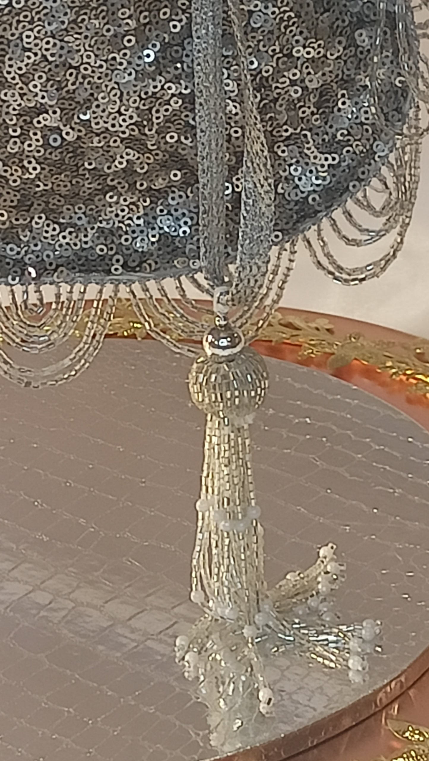 LAIRA SILVER POTLI BAG