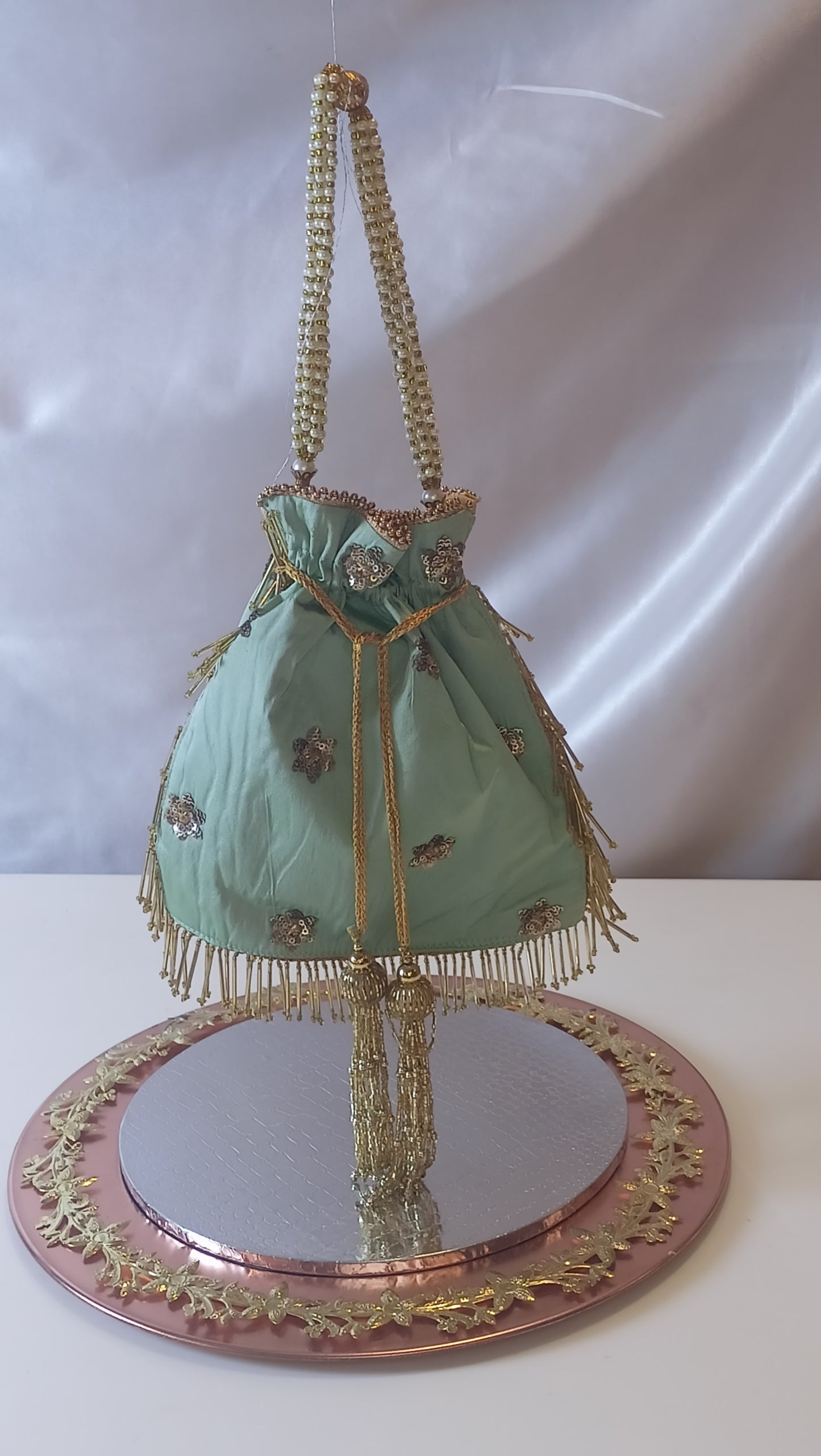 IRMA GREEN POTLI BAG