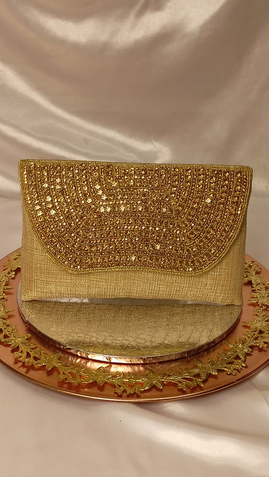 GOLDEN STONE FLAP CLUTCH