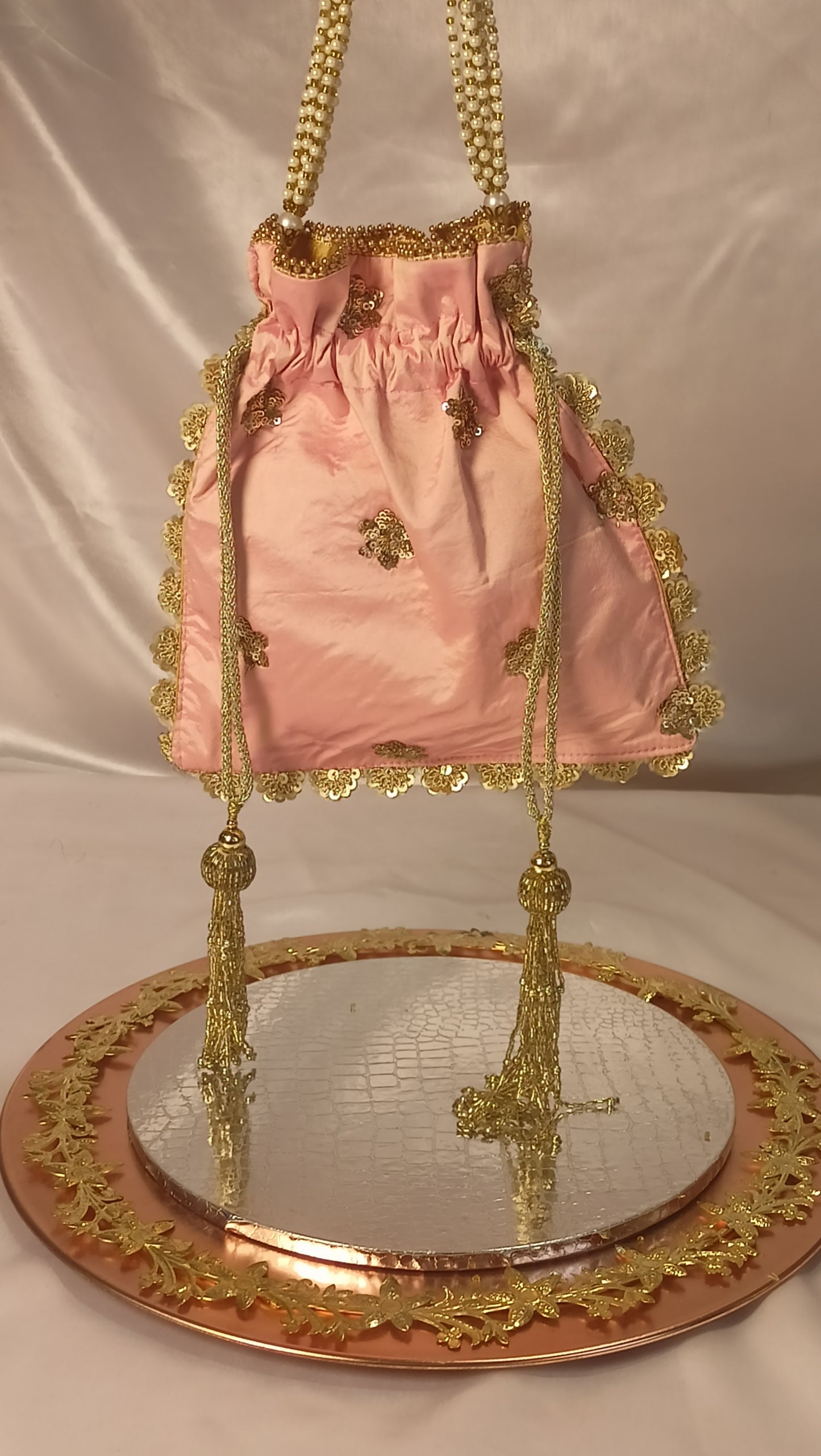 TIYARA PINK  POTLI BAG